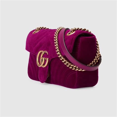 gucci marmont velluto rubino|gg marmont handbags.